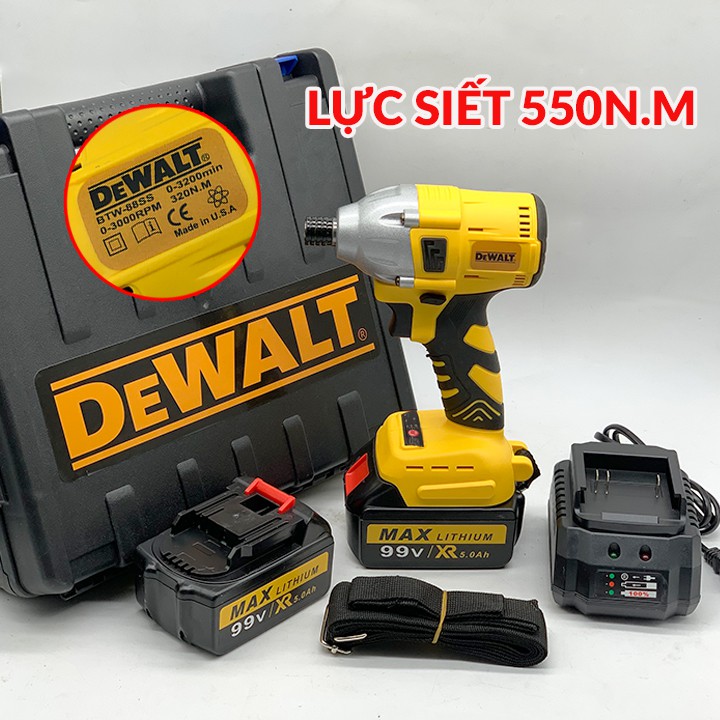 MÁY CHUYÊN BẮT VÍT DEWALT 99V - CHUYÊN VÍT DEWALT - PIN 10 CELL - LÕI ĐỒNG - MÁY VẶN VÍT CHUYÊN DỤNG DEWALT 99V