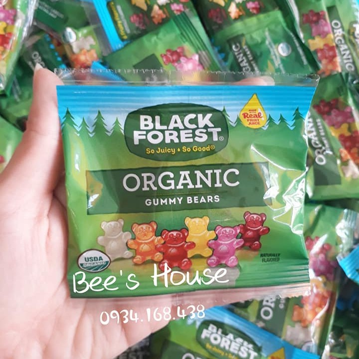 Kẹo dẻo gấu Organic Black Forest