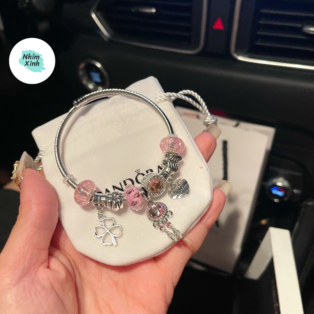 Vòng Tay/Lắc Tay Charm Đính Đá Sẵn Hàng - Siêu Xinh, Sang Chảnh - Thích Hợp Đeo Đi Chơi, Dự Tiệc