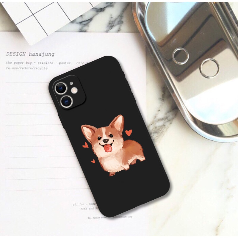 Dễ Thương Ốp Điện Thoại Silicon Mềm Hình corgi Cho iphone 13 14 pro max 6s 7 8 plus xr xs max se2 12 mini 11 pro max
