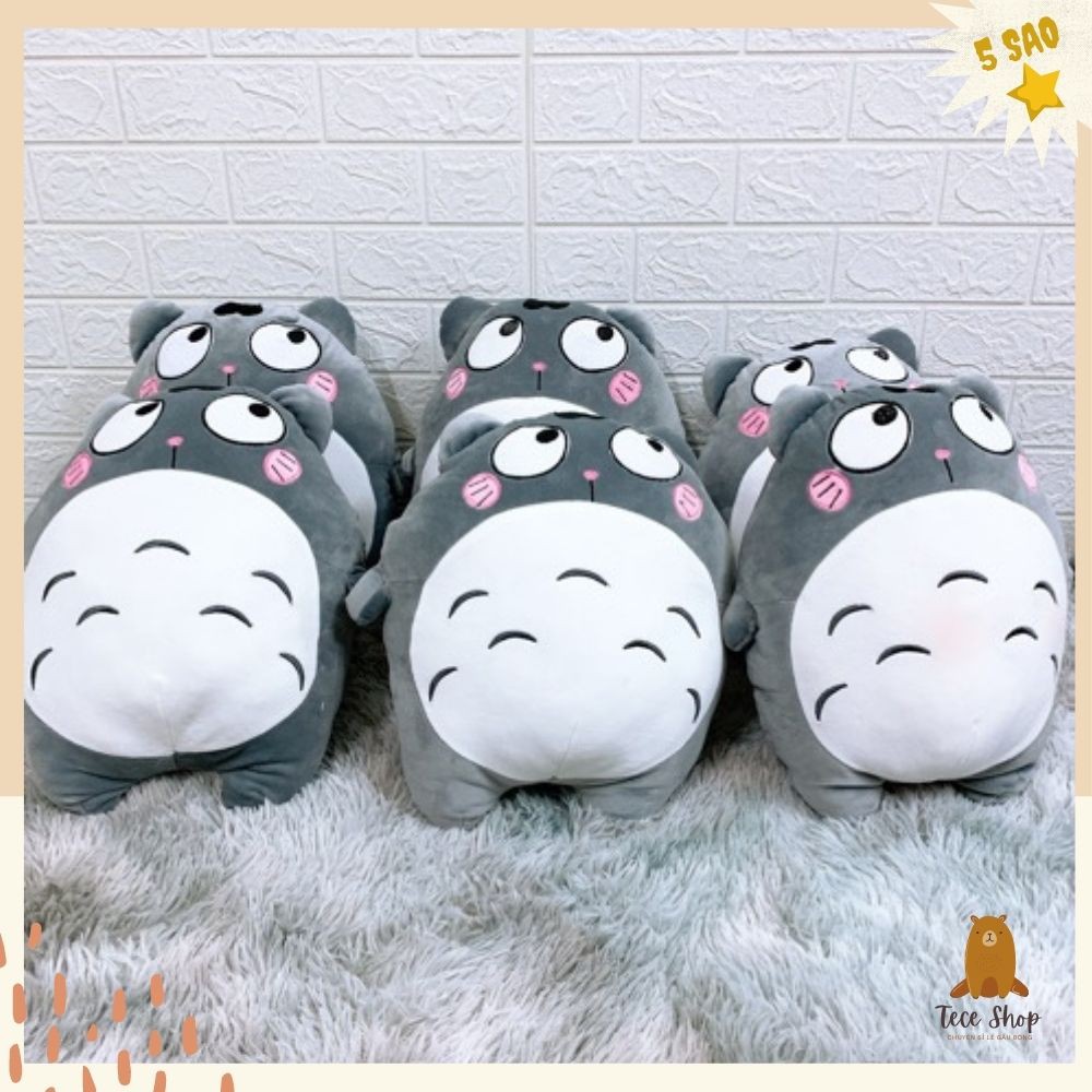 🐷 Gấu Bông Totoro, Gối Ôm Totoro Biểu Cảm Siêu Cute 🐷