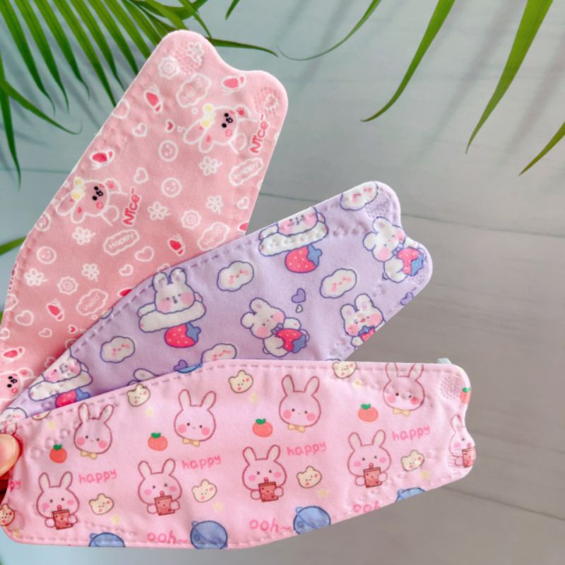 [ Mẫu Mới Có Sẵn ] Gói 10 chiếc khẩu trang KF94 hoạ tiết dễ thương size người lớn