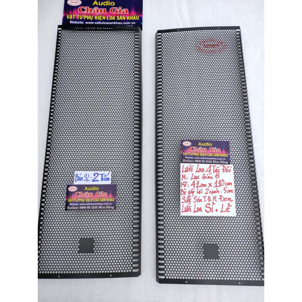 LƯỚI LOA 4 TẤC ĐÔI 41CM -110CM 2 TẤM AUDIO CHÂU GIA