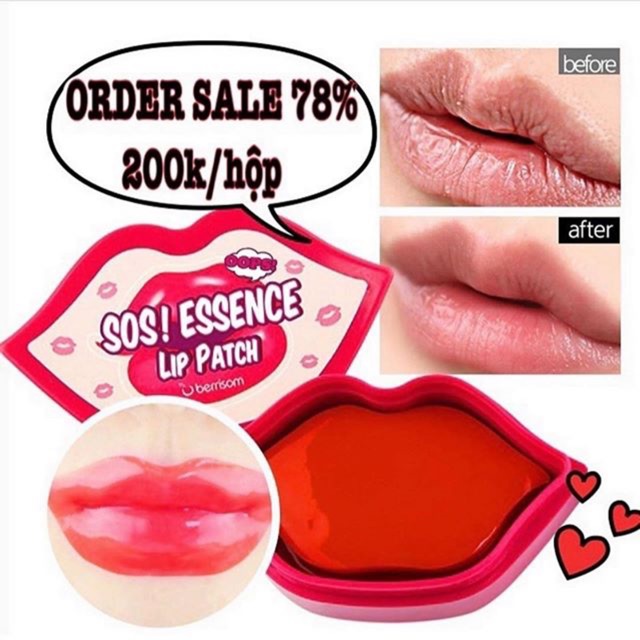 mặt nạ môi SOS ESSENCE LIP PATCH