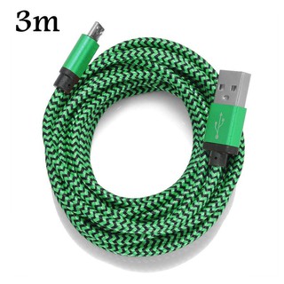 Cáp Sạc Bọc Dù Micro USB 3M cho điện thoại Android (SAMSUNG / OPPO / XIAOMI...) Siêu Bền