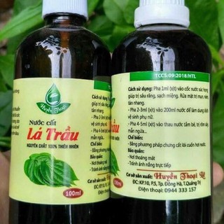 Chai 100ml Nước Cất Lá Trầu Không HUYỀN THOẠI.