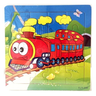 [16 miếng] Đồ chơi ghép hình gỗ puzzle
