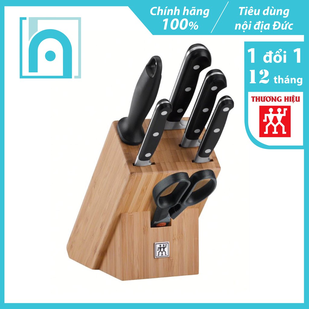 [NỘI ĐỊA ĐỨC] Bộ dao làm bếp Zwilling Professional “S” 7 món - Hàng tiêu dùng nội địa Đức