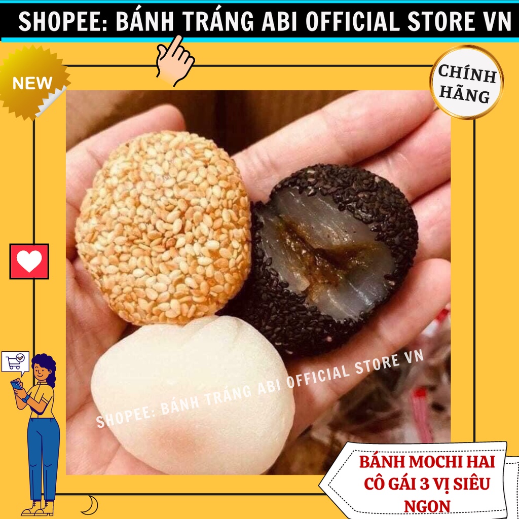 1kg Bánh Mochi Dẻo Đài Loan 2 cô gái