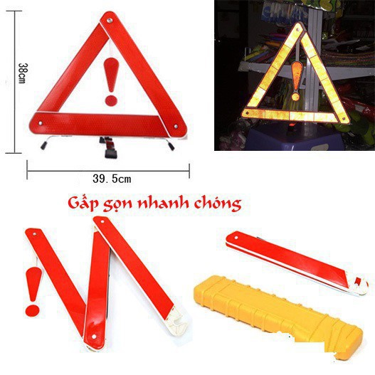 Siêu giảm giá Tam giác cảnh báo sự cố phản quang cho xe hơi ô tô loại 1