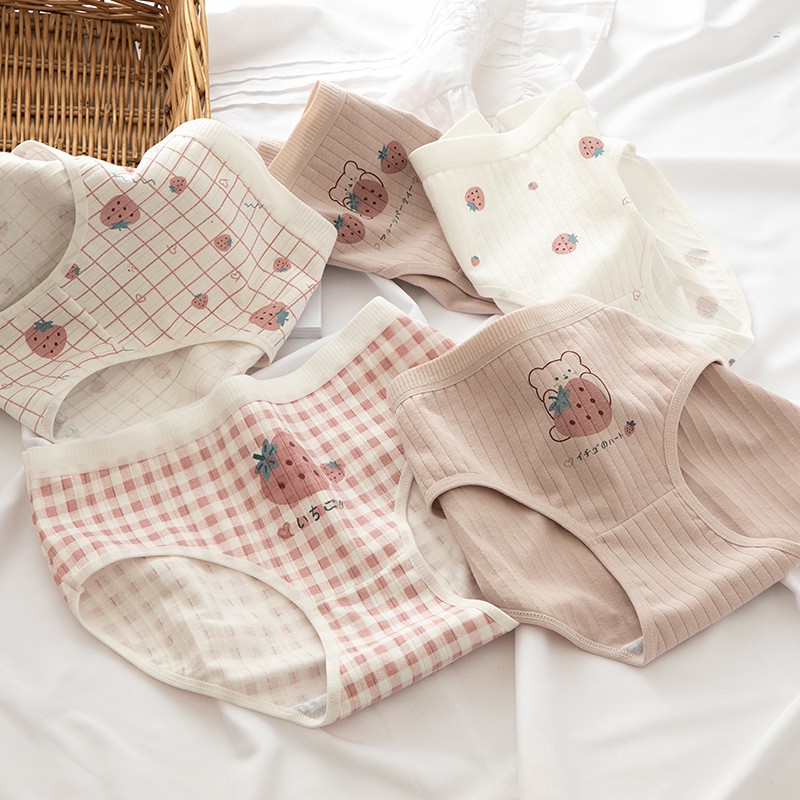  Quần lót cotton nữ hoạ tiết dâu cute dễ thương QL02 | WebRaoVat - webraovat.net.vn