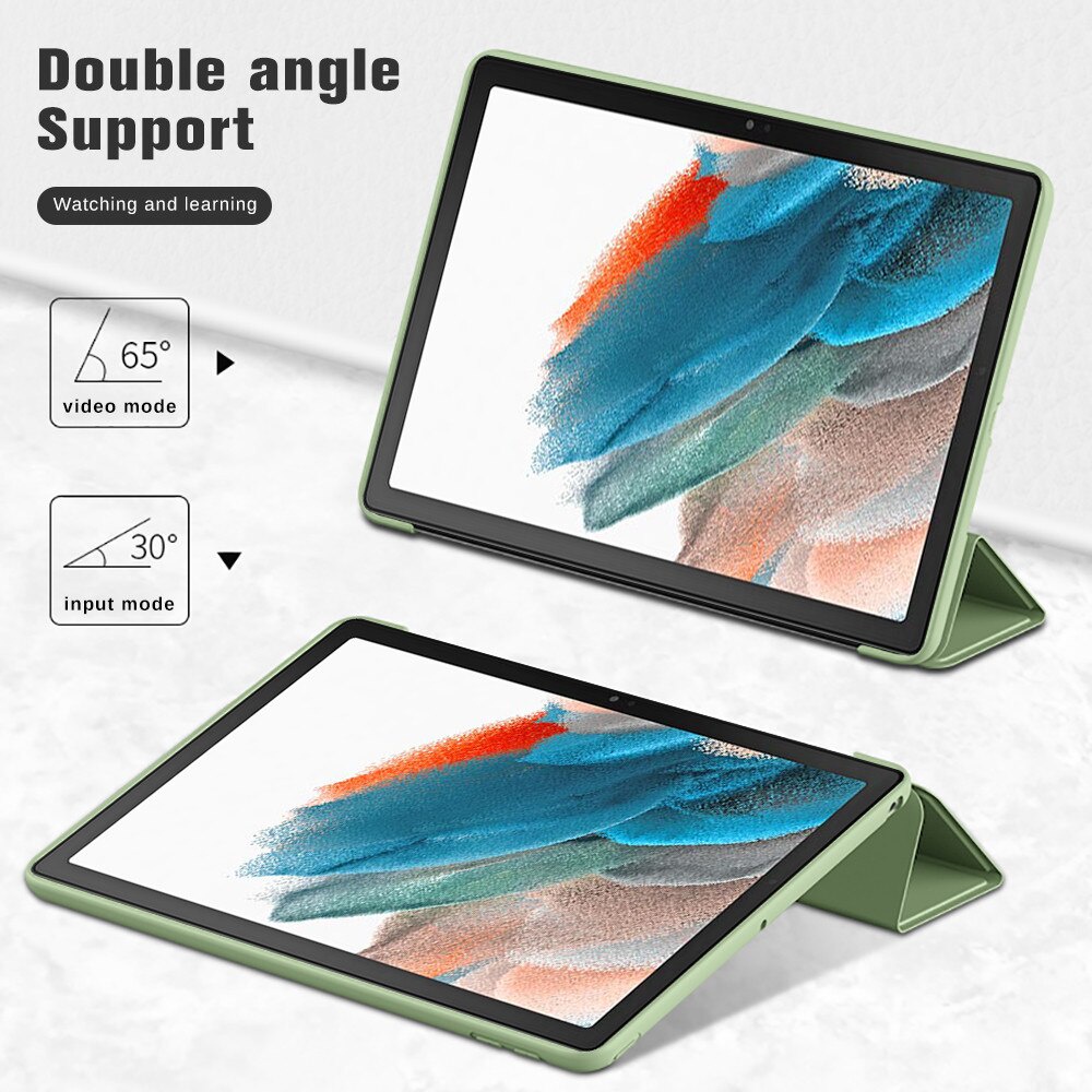 For Samsung Galaxy Tab A8 10.5 Case Tri-fold Flip Leather Tablet Cover For Samsung Tab A8 2021 X200 X205 Shockproof Cover Coque