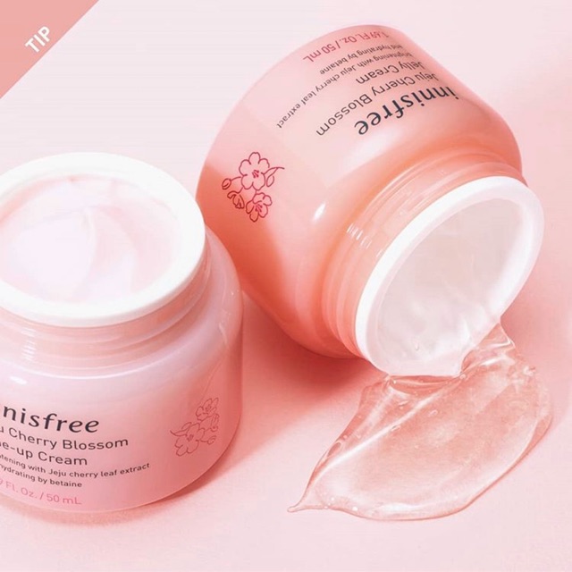 BỘ ĐÔI KEM DƯỠNG ẨM / DƯỠNG TRẮNG INNISFREE CHERRY BLOSSOM TONE UP JELLY CREAM