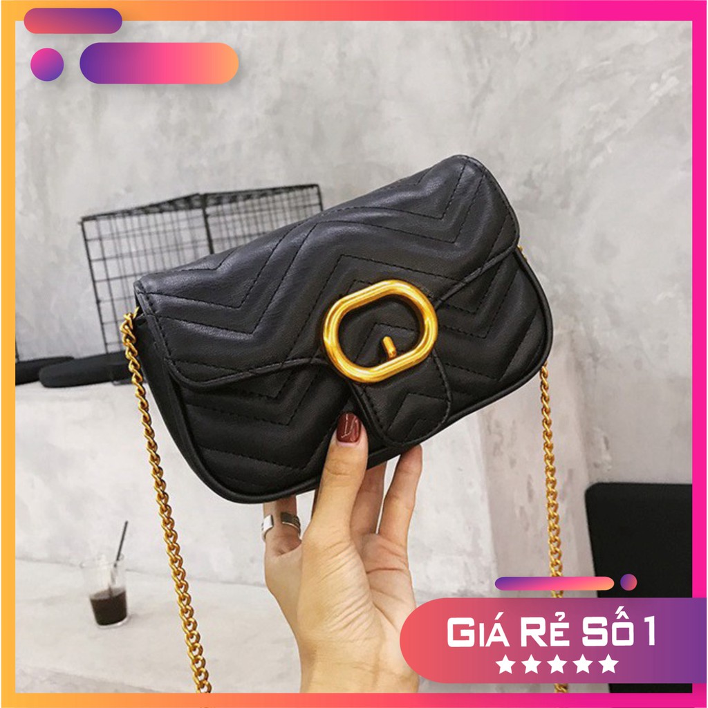 Túi xách nữ đeo chéo khóa mạ vàng sang chảnh siêu xinh TX22 túi đeo vai - TX Chip Xinh