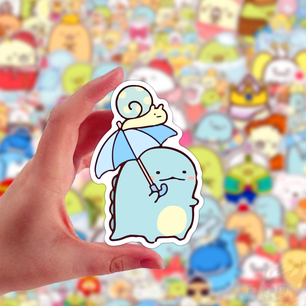 Set 100 nhãn dán Sumikkogurashi Series A - SAN-X Sumikko DIY thời trang chống nước