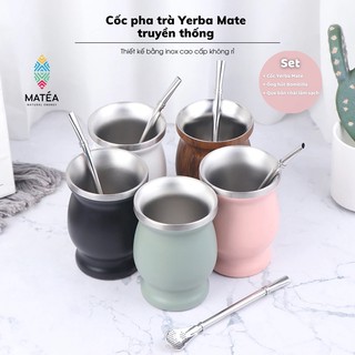 [Chính Hãng] Cốc Trà Yerba Mate Truyền Thống - Bầu Trà Bombilla