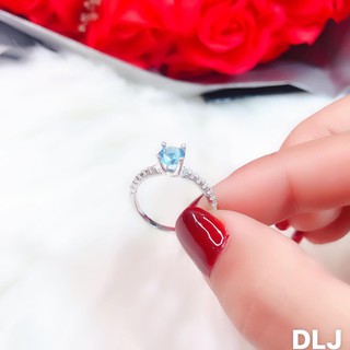 NHẪN NỮ BẠC TA - NHẪN TRANG SỨC MẶT ĐÁ TRÒN