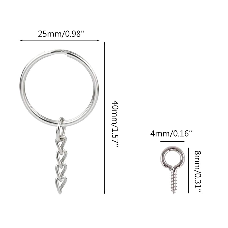 Sa Set 360 Vòng Nhẫn Móc Chìa Khóa Đa Năng Tiện Dụng Chất Lượng Cao