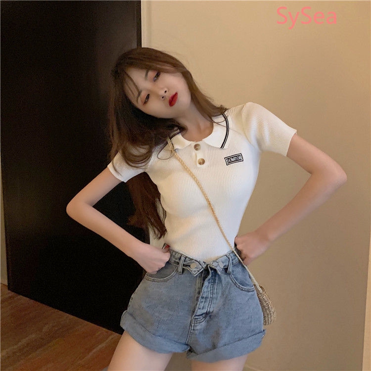 Áo thun nữ tay ngắn thời trang mùa hè cổ điển cho nữ