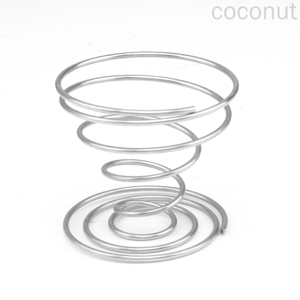 Cốc Đựng Trứng Luộc Hình Xoắn Ốc Bằng Kim Loại Cứng Tiện Dụng Cho Nhà Bếp