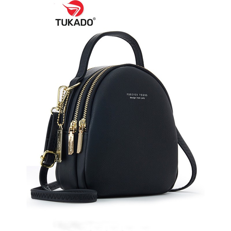 Balo Nữ Mini Thời Trang FORVER YOUNG Da Mềm Nhiều Ngăn Tiện Dụng FY04 - Tukado - Hàng mới về
