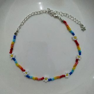 Vòng cổ handmade 🌈🌼 RAINBOW DAISY BEADs (hạt cườm)