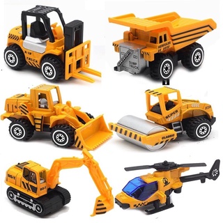 Bộ 6 xe ô tô công trình vỏ sắt siêu bền