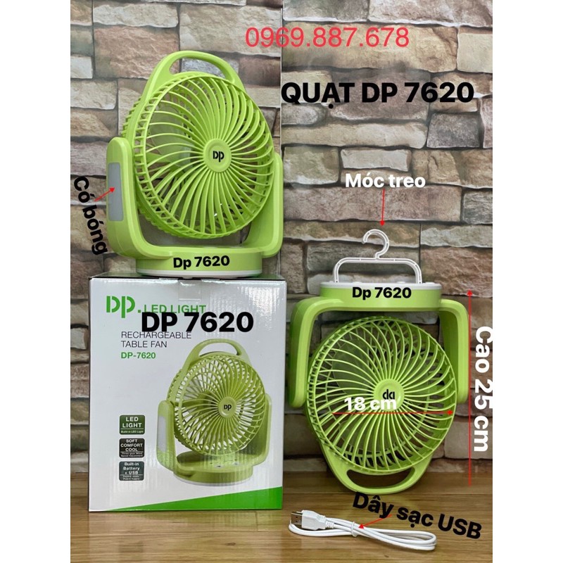 Quạt sạc 7620
