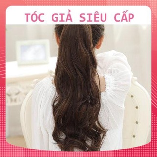 [HÌNH THẬT] BUỘC XOĂN SÓNG DÀI TÓC GIẢ CÓ CÀI VÀ DÂY BUỘC SỈ 35K