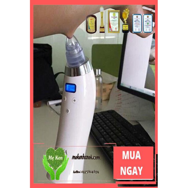 Máy Hút Mụn 5 tốc độ 4 đầu hút - Chuẩn Auth -  Chứng nhận ROSH, FDA Hoa Kỳ , bảo hành 3 tháng