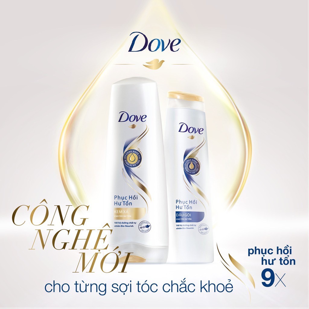 Dầu gội Dove Phục hồi Hư tổn 650g