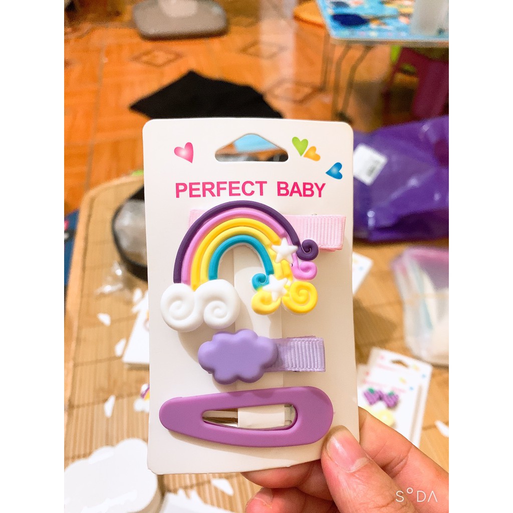 Set Kẹp Tóc ❤️FREESHIP❤️ Phụ Kiện Tóc Vho Bé Thời Trang Bé Gái - B&B SHOP KIDS