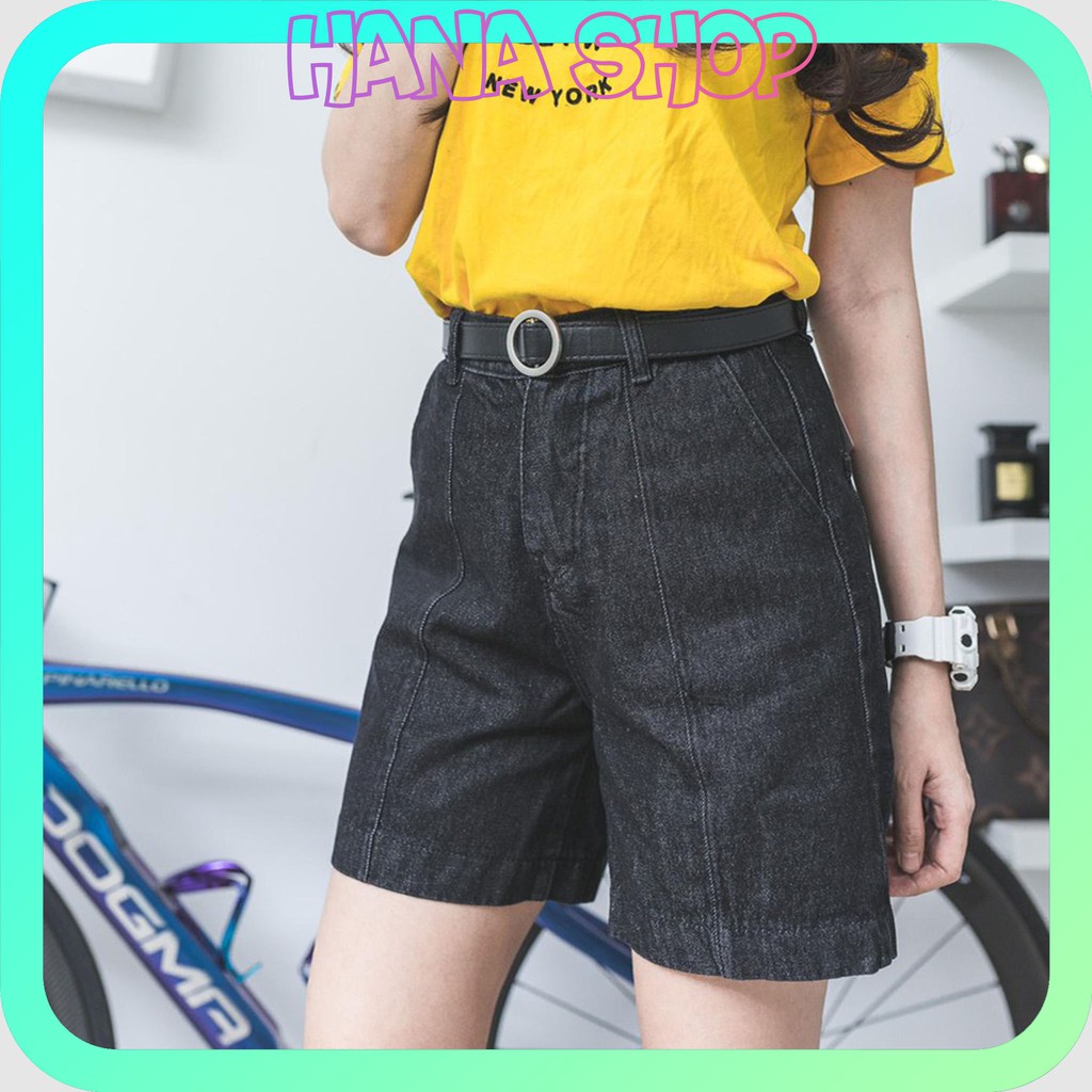 [HÌNH THẬT] QUẦN SHORT NGỐ NGẮN JEAN NỮ LƯNG CAO KIỂU ULZZANG