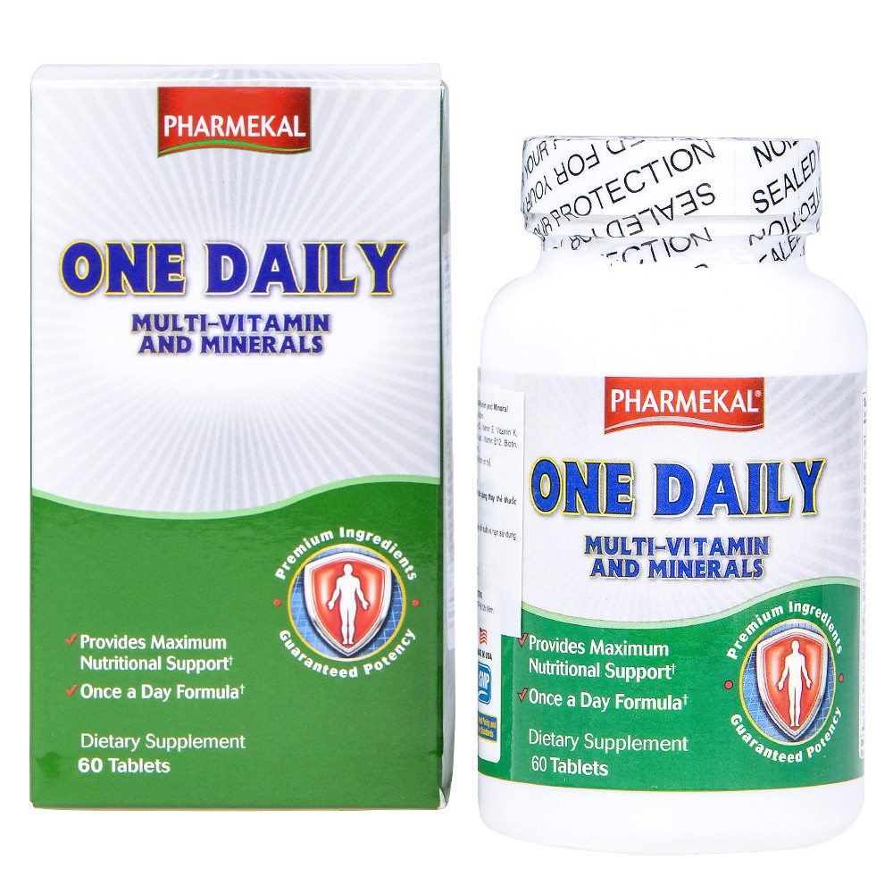 Viên Uống Bổ Sung Vitamin Và Khoáng Chất Pharmekal One Daily Multi - Vitamin and Minerals (60 Viên) | BigBuy360 - bigbuy360.vn