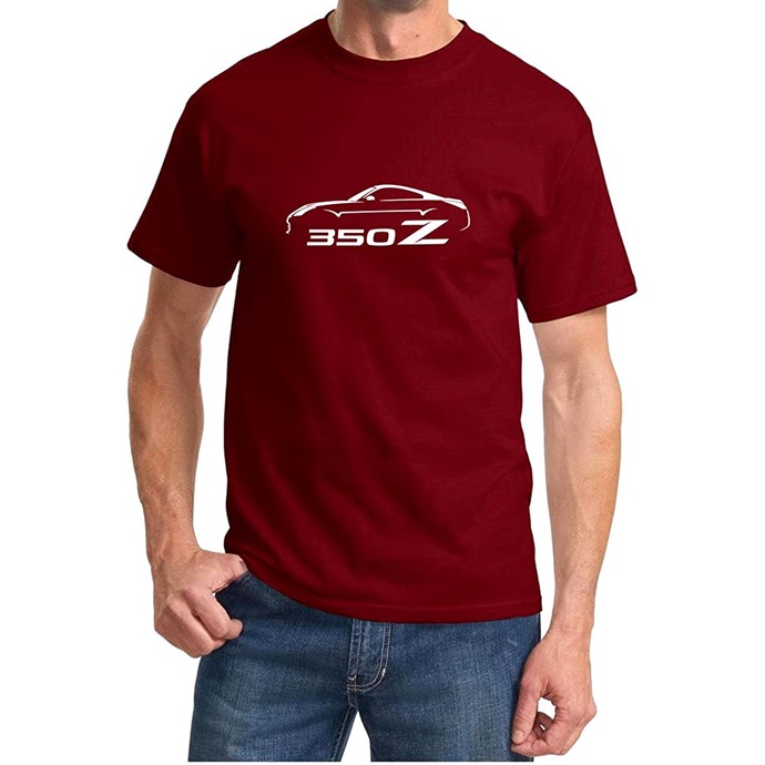The New Men Shirt Gym Athletic Maddmax Design 2002 09 Nissan 350Z Coupe Outline Design Tshirt Short Sleeve Sport Oversize Classic Men'S Tee Father'S Day Birthday Cool Gift