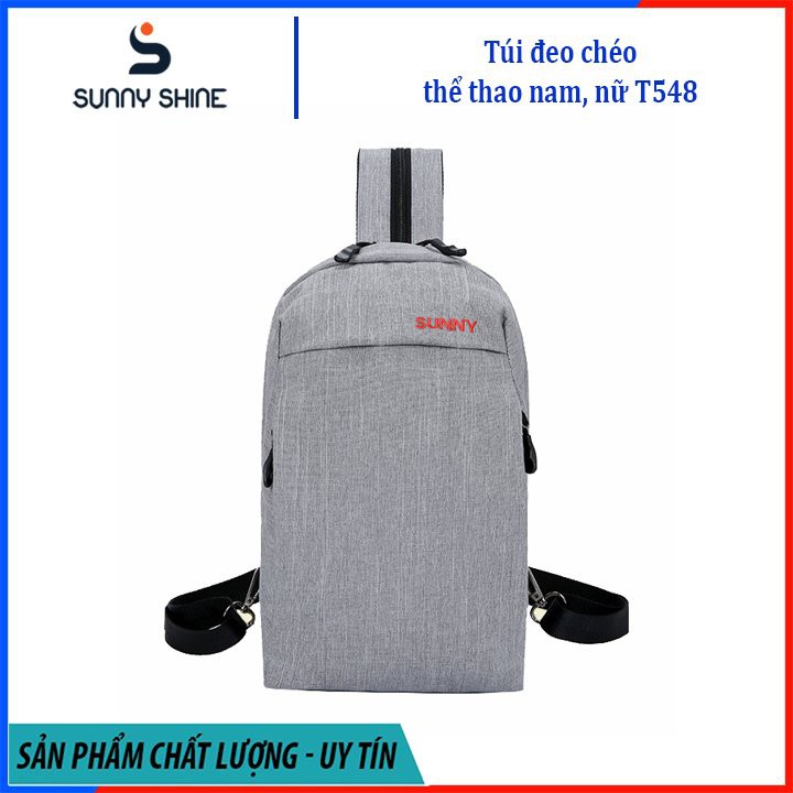 Túi đeo chéo nam, nữ, đeo được như balo chất liệu vải canvas chống nước, phong cách thể thao T548