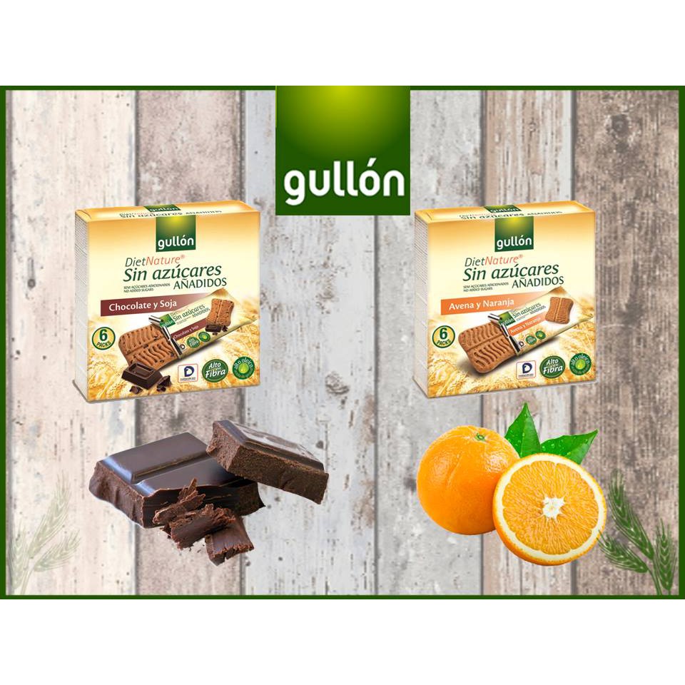 Bánh quy Gullon snack ăn kiêng không đường lúa mạch vị sôcôla 144g