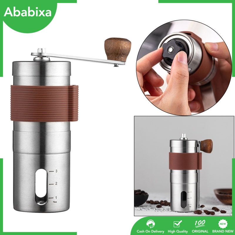  Adjustable Setting Manual Coffee Grinder Burr Mill for Drip Coffee Espresso, French Press, Turkish Brew