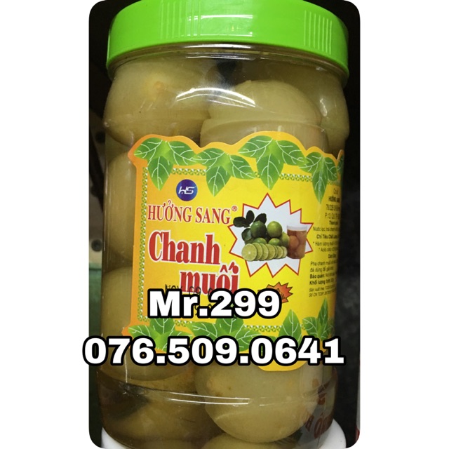 Nước chanh muối trái Hưởng Sang hủ 1 kg