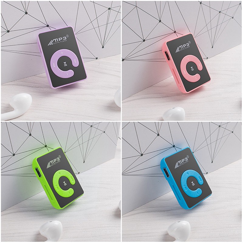 Máy Nghe Nhạc Mp3 Mini Hỗ Trợ Thẻ Nhớ 8gb Tf Kèm Cáp USB(Không bao gồm cáp sạc)