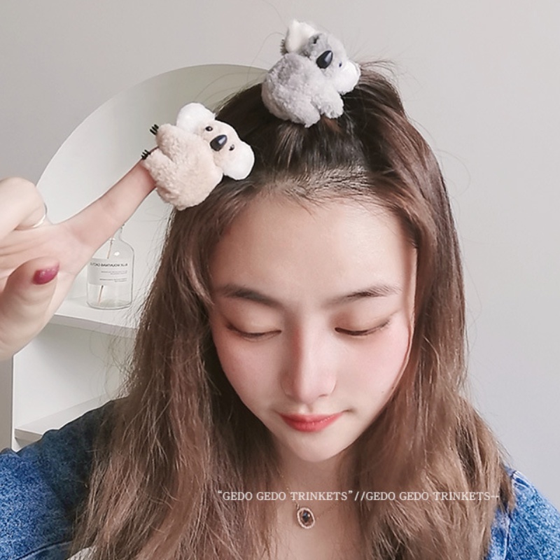 Kẹp Tóc Hình Gấu koala Hoạt Hình Đáng Yêu Hợp Mùa Thu Đông