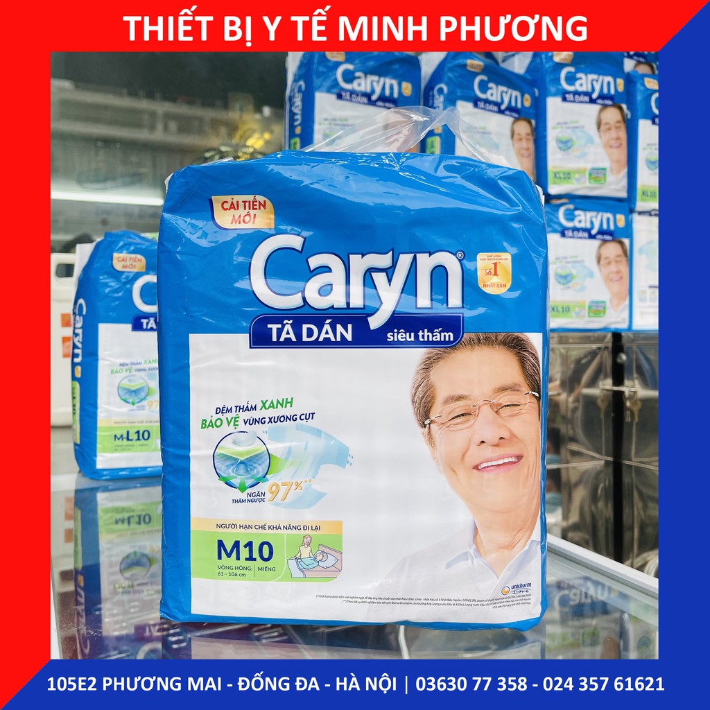 [CHÍNH HÃNG] Bỉm - Tã dán siêu thấm CARYN Size M, ML, XL