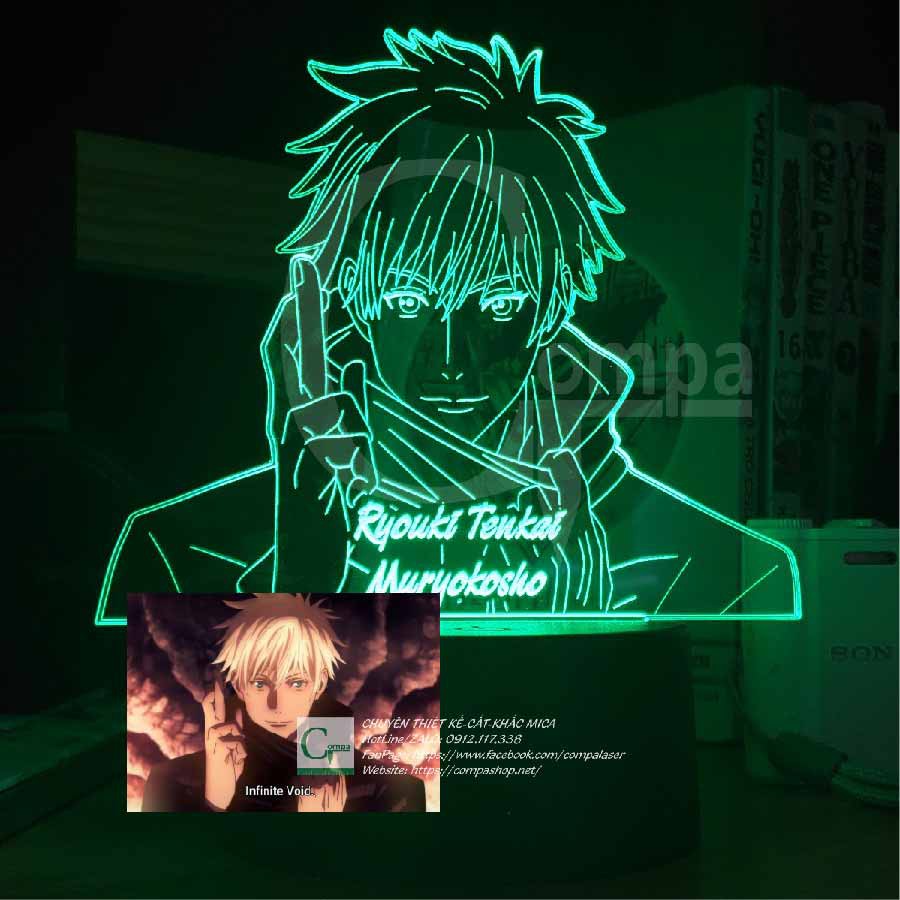 [QUÀ TẶNG ĐỘC ĐÁO] Đèn Ngủ ANIME LED 3D Jujutsu Kaisen Satoru Gojo Type 11 AJKN0111 16 màu tùy chỉnh