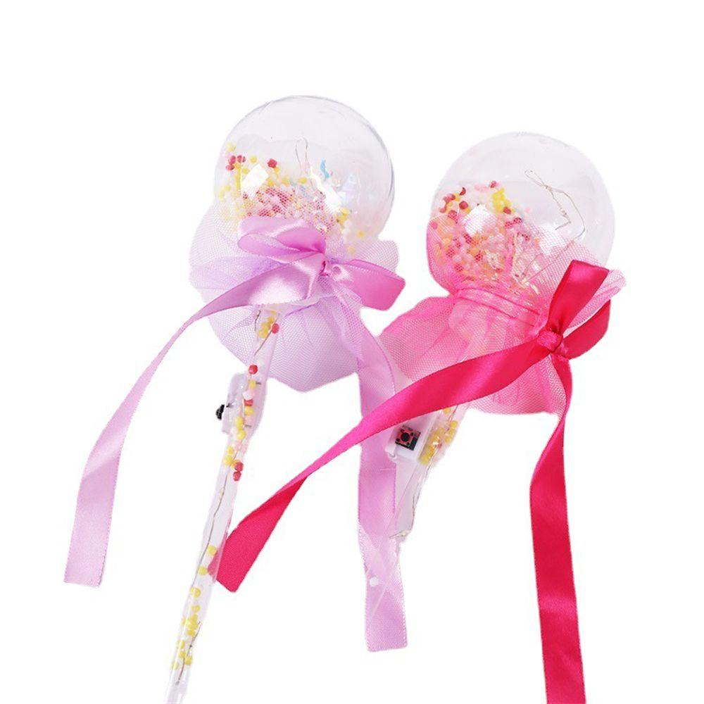 1 Cây Gậy Phép Thuật Có Đèn LED Phát Sáng Hình Ngôi Sao / Trái Tim Đồ Chơi Cho Bé