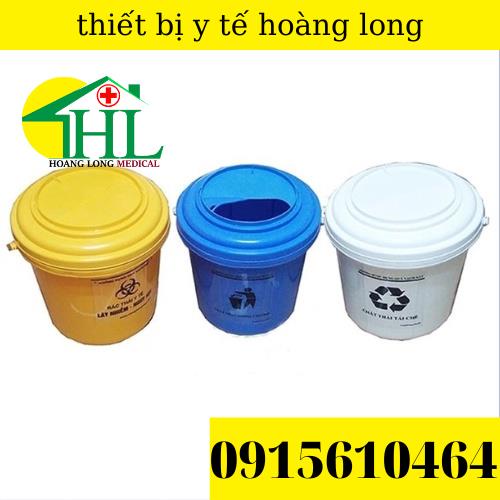 Xô đựng rác thải y tế nắp xoáy 6l,10L