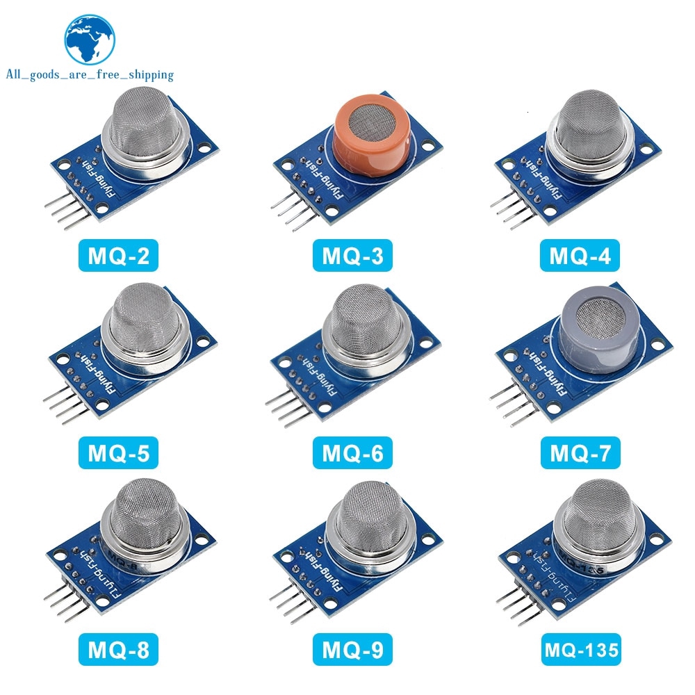Bảng Mạch Cảm Biến Khí Gas Mq-2 Mq-3 Mq-4 Mq-5 Mq-6 Mq-7 Mq-8 Mq-9 Mq-135