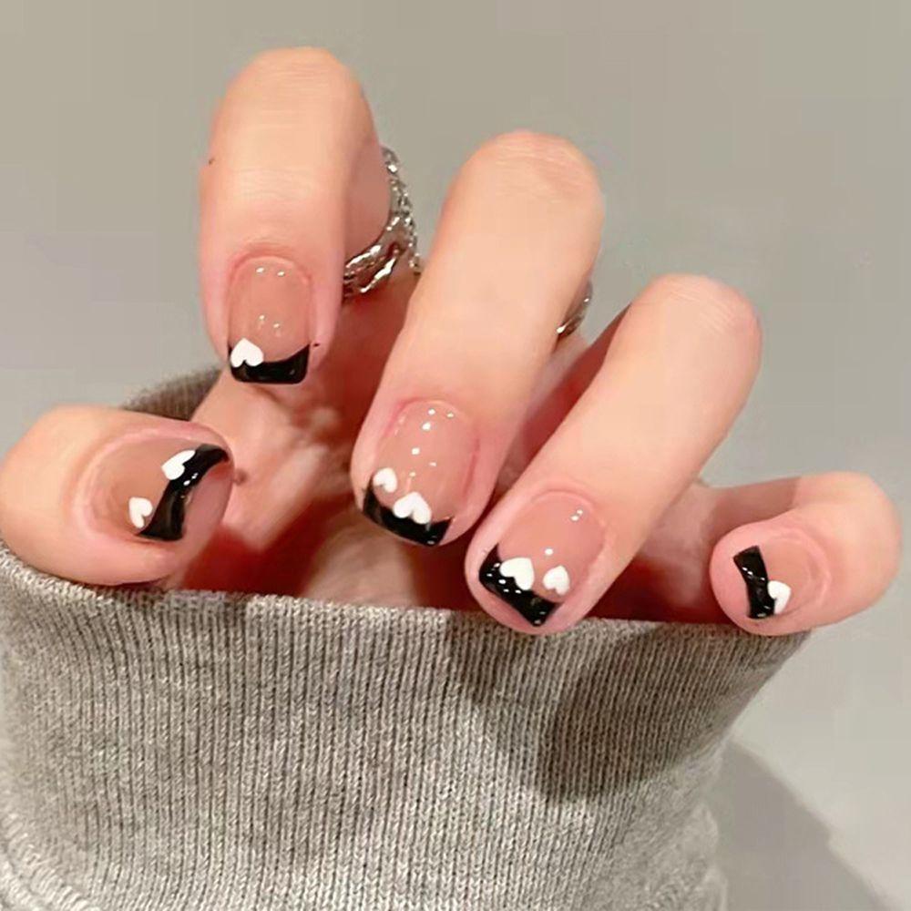 Bộ Móng Tay Giả Hình Đám Mây / Trái Tim Thời Trang Có Thể Tháo Rời