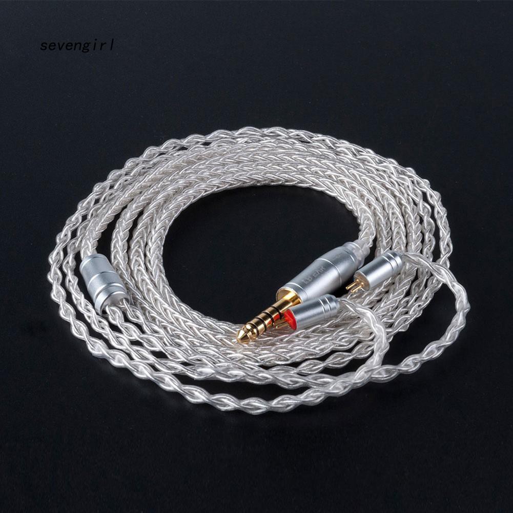 SVGL_KBEAR 2.5/3.5mm 2Pin/MMCX/Bending Silver Plated 8 Core Earphones Balance Cable