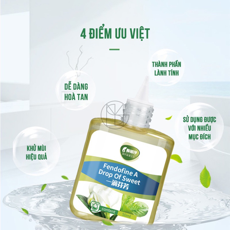 Dung Dịch Khử Mùi Hôi, Tinh Chất Làm Thơm, thành phần lành tính, sử dụng được với nhiều mục đích