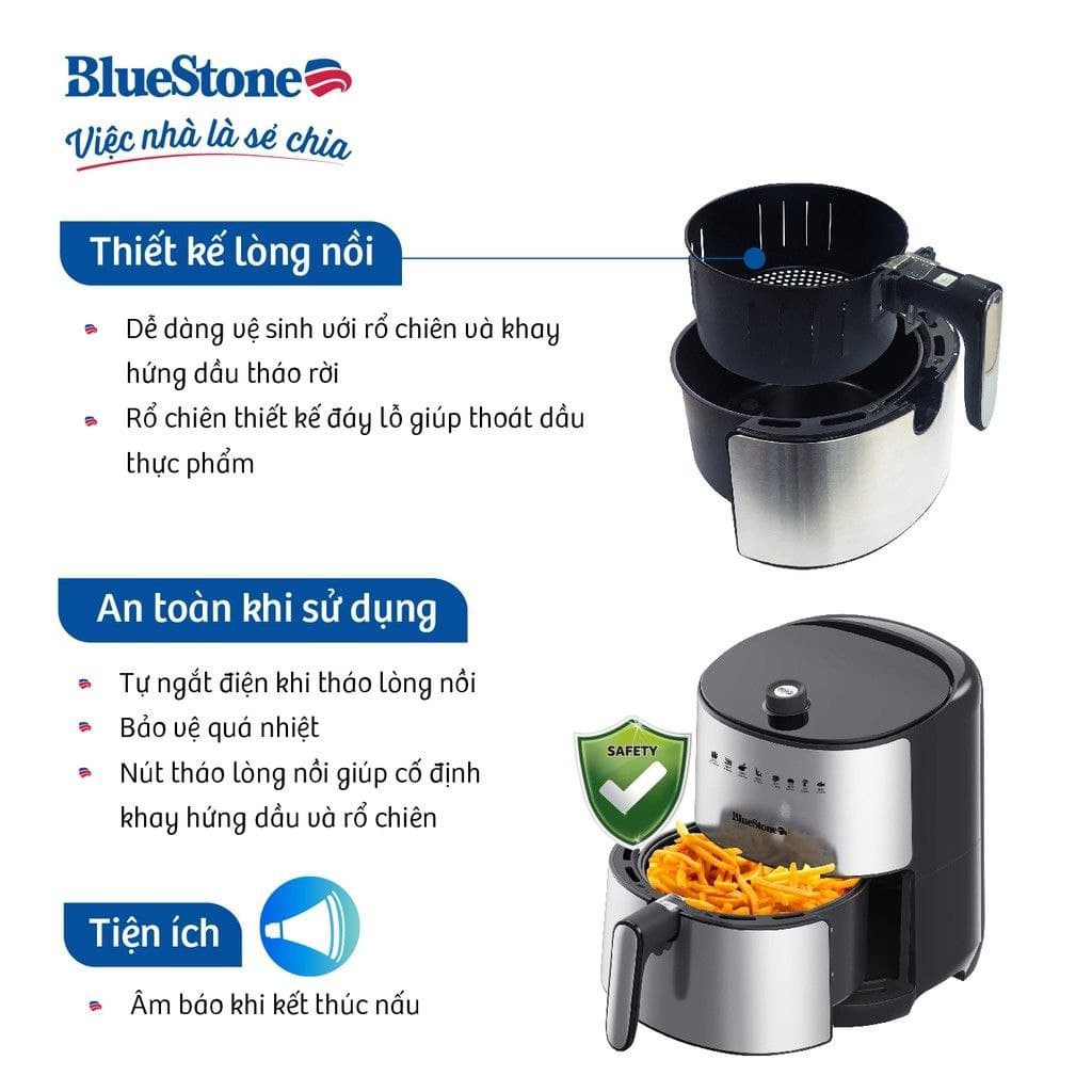 Nồi Chiên Không Dầu Điện Tử BlueStone AFB-5869 (3,2 Lít) - Hàng Chính Hãng